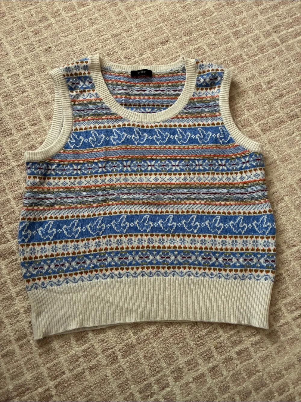 J. Crew Fair Isle sweater-vest wool blend